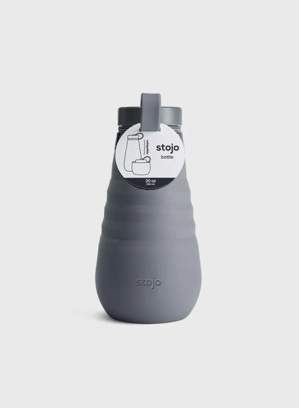 Stojo Collapsible Drinkfles 590 ML carbon