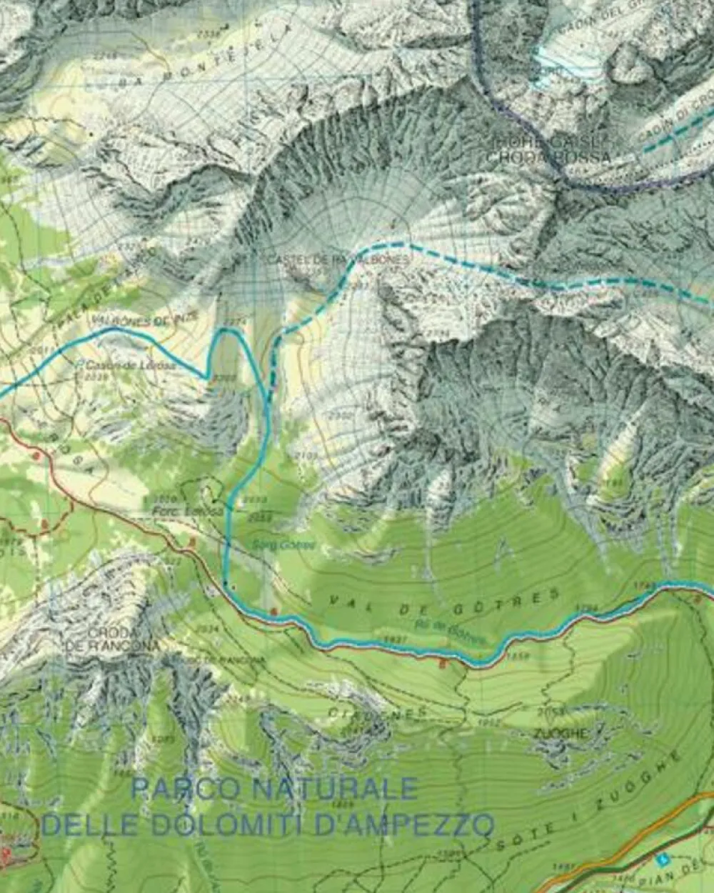 Tabacco Topografische wandelkaart 057 Altopiani Trentini 1:25.000
