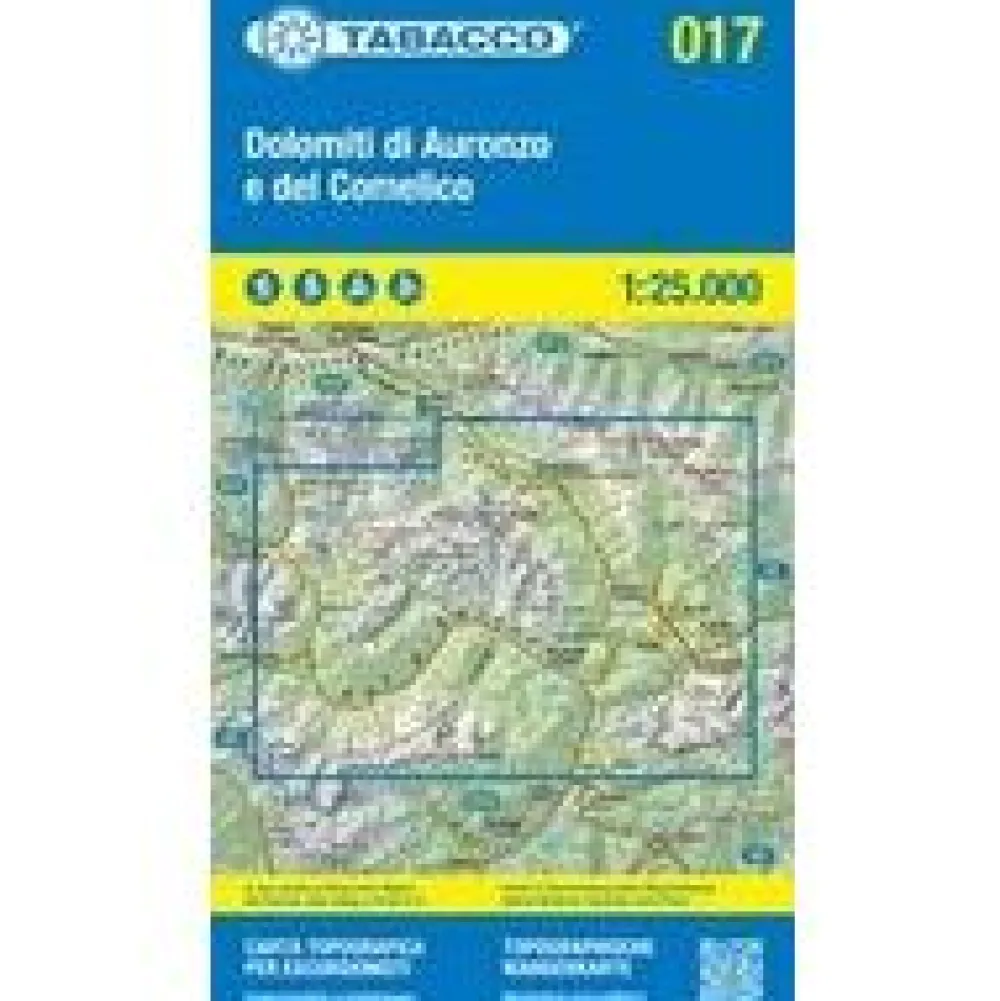 Tabacco Wandelkaart 017 Dolomiti di Auronzo