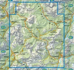 Tabacco Wandelkaart Dolomiti di Zoldo 025