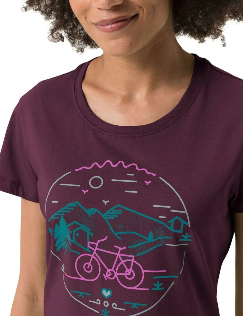 DAMES VAUDE Wo cyclist T-shirt V